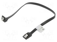 Cable: SATA; SATA plug,SATA plug angled; 0.3m; black; Core: Cu LANBERG