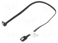Cable: SATA; SATA plug,SATA plug angled; 0.5m; black; Core: Cu LANBERG