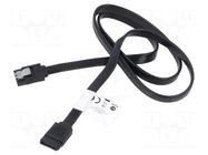 Cable: SATA; SATA plug,both sides; 0.7m; with metal latches LANBERG