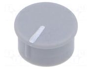 Cap; thermoplastic; push-in; Pointer: white; grey CLIFF