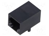 Connector: RJ12; socket; PIN: 6; 6p6c; on PCBs,PCB snap; THT ADAM TECH