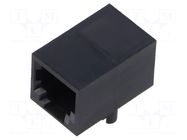 Connector: RJ12; socket; PIN: 6; 6p6c; on PCBs,PCB snap; THT ADAM TECH
