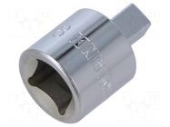 Socket; square,socket spanner; 1/2"; Socket bit length: 35mm KING TONY