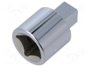 Socket; square,socket spanner; 10mm; 1/2"; Chrom-vanadium steel KING TONY