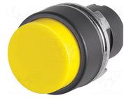 Switch: push-button; 22mm; Stabl.pos: 1; yellow; none; IP65; convex EAO