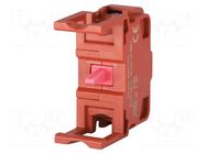 Contact block; 46; -25÷55°C; front fixing; Leads: screw; 600VAC EAO