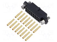 Connector: wire-wire/PCB; socket,plug; female; PIN: 16; 3A; 800V HARWIN