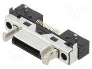 Connector: D-Sub; DH; THT; PIN: 17; socket; male; 1mm HIROSE