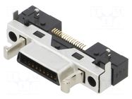 Connector: D-Sub; PIN: 17; socket; male; THT; Locking: with latch; DH HIROSE