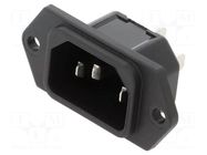 IEC 60320 connector 6100-9 Connector Inlet 10A C14 SCHURTER