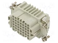 Connector: HDC; contact insert; female; CDD; PIN: 42; 10A; 600V ILME