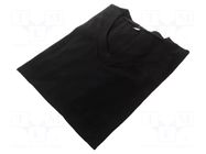 T-shirt; ESD; men's,XL; cotton,polyester,carbon fiber; black EUROSTAT GROUP