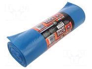 Trash bags; LDPE; blue; 240l; 10pcs; Maxi Pack SOLID TOOLS