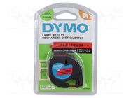 Tape; 12mm; 4m; red; Character colour: black DYMO