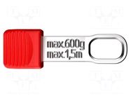 Holder; for working at height; TetheredTool; 600g; 10pcs; red KNIPEX