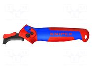 Knife; for electricians; hook shaped,with guide shoe; 146mm KNIPEX