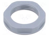 Nut; PG13,5; polyamide; 27mm; grey; Thread: PG; Entrelec TE Connectivity