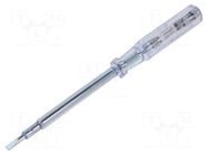 Voltage tester; insulated; slot; 4,0x0,6mm; Blade length: 100mm C.K