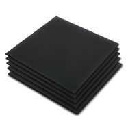 Black poured plexiglass - 3mm - 200x200mm - 5pcs.