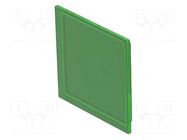 Actuator lens; 16mm; 92; green; plastic; Face dim: 12x12mm EAO