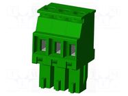 Connector: pluggable terminal block; plug; female; TS; 8A; 300V AMPHENOL ANYTEK