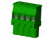 Connector: pluggable terminal block; plug; female; TS; 15A; 300V AMPHENOL ANYTEK