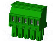 Connector: pluggable terminal block; plug; female; TS; 8A; 300V AMPHENOL ANYTEK