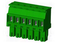 Connector: pluggable terminal block; plug; female; TS; 8A; 300V AMPHENOL ANYTEK