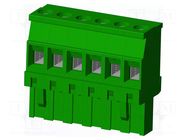 Connector: pluggable terminal block; plug; female; TS; 15A; 300V AMPHENOL ANYTEK