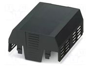 Cover; for enclosures; UL94HB; EH 90 FLAT; ABS; black; 90mm PHOENIX CONTACT