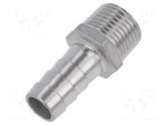 Threaded fitting; connector pipe; max.10bar; L: 48.5mm PNEUMAT