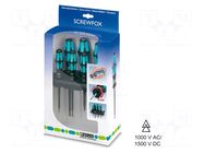 Kit: screwdrivers; insulated; Pozidriv®,slot; 6pcs. PHOENIX CONTACT