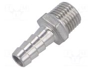 Threaded fitting; connector pipe; max.10bar; L: 34.5mm PNEUMAT