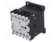 Contactor: 4-pole; NO x3 + NO; 24VAC; 12A; for DIN rail mounting FINDER