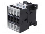 Contactor: 4-pole; NO x3 + NO; 24VAC; 18A; for DIN rail mounting FINDER