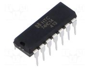 IC: digital; inverter; NOT; Ch: 6; IN: 1; THT; DIP14; 2÷6VDC; -40÷85°C TAEJIN TECHNOLOGY / HTC Korea