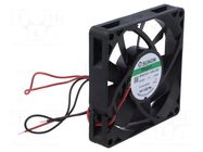 Fan: DC; axial; 24VDC; 80x80x15mm; 62.85m3/h; 36.1dBA; Vapo; 3500rpm SUNON