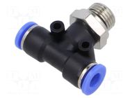 Push-in fitting; T-tap splitter; -0.95÷15bar; Thread: G 1/4" PNEUMAT