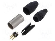 Connector: XLR; plug; male; XX-HD; 16A; PIN: 3; straight; for cable NEUTRIK