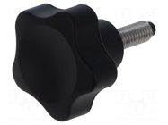 Knob; Ø: 32mm; Ext.thread: M6; 16mm; H: 22.5mm ELESA+GANTER