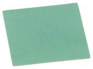 Heat transfer pad: silicone; 27x27mm; glued FISCHER ELEKTRONIK