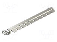 Earthing rail; for DIN rail mounting; IP20; LSA-Plus OBO BETTERMANN