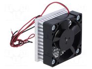 Fan: DC; axial; 12VDC; 40x40x20mm; 25dBA; ball; 5500rpm; Len: 0.3m SEPA Europe GMBH