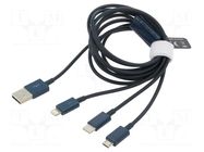 Cable; High Speed,USB 2.0; 1.5m; blue; Standard: Power Delivery BASEUS