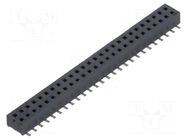 Connector: pin strips; socket; female; PIN: 52; vertical; SMT; 2x26 SAMTEC