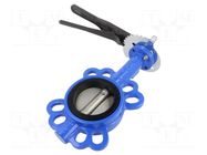 Inter-flange flap valve; cast iron; NBR; max.16bar; -20÷120°C PNEUMAT