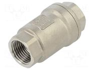 Check valve; acid resistant steel AISI 316; PTFE; max.16bar PNEUMAT