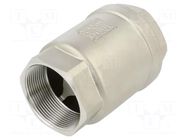 Check valve; acid resistant steel AISI 316; PTFE; max.16bar PNEUMAT