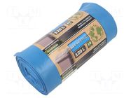 Trash bags; blue; 120l; 10pcs. SOLID TOOLS