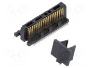 Connector: PCB to PCB; socket; male; PIN: 20; ST4; vertical; 1.6A SAMTEC
